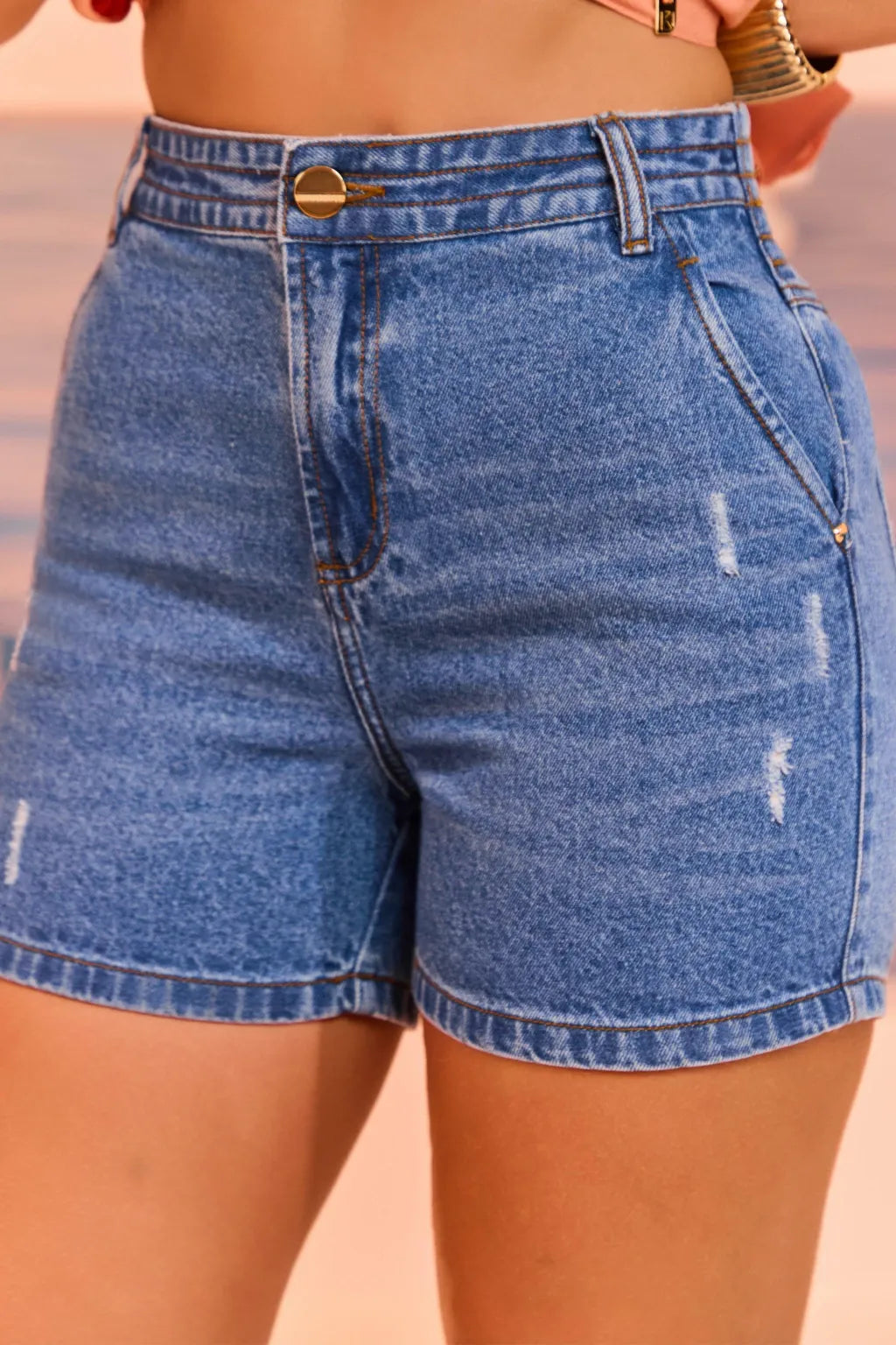 Short Jeans Cintura Alta