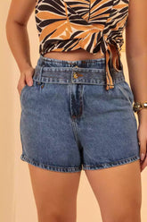 Short Hot Pant Lavagem Escura