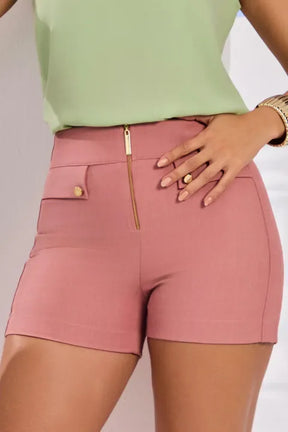 Bermuda Em Alfaiataria Com Elastano