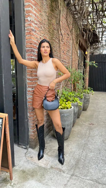 Short de Couro Eco Lori